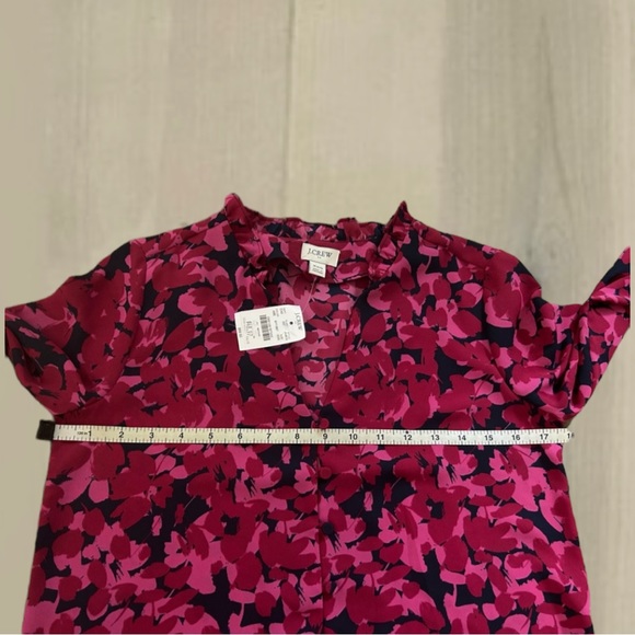 NWT J. Crew Button Up Floral Blouse Top XXS - Picture 6 of 11